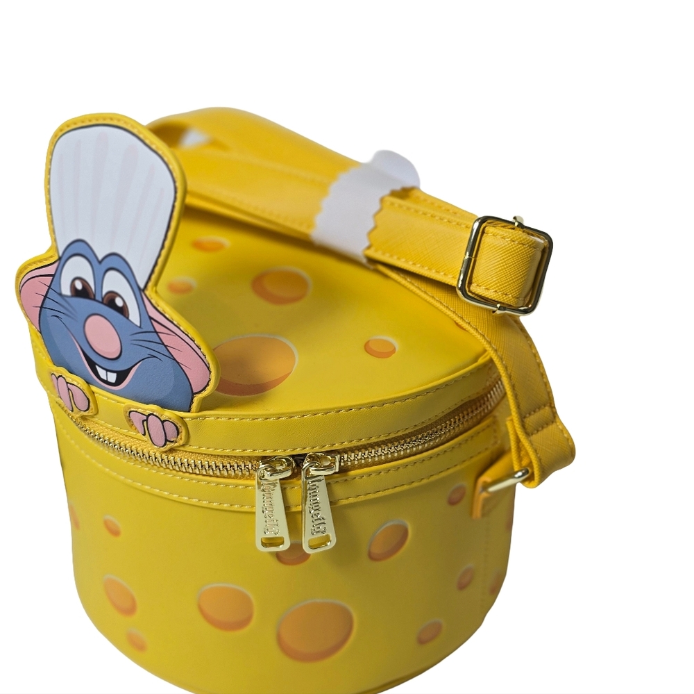 Loungefly Disney Pixar Ratatouille Remy Cheese Crossbody Bag NWT - Picture 3 of 7